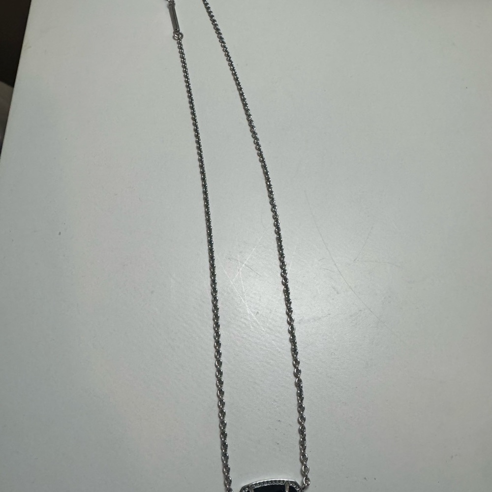 Kendra Scott Elisa Necklace in Rhodium Black - Picture 3 of 5